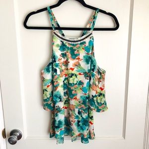 Floral Tiered Tank Top